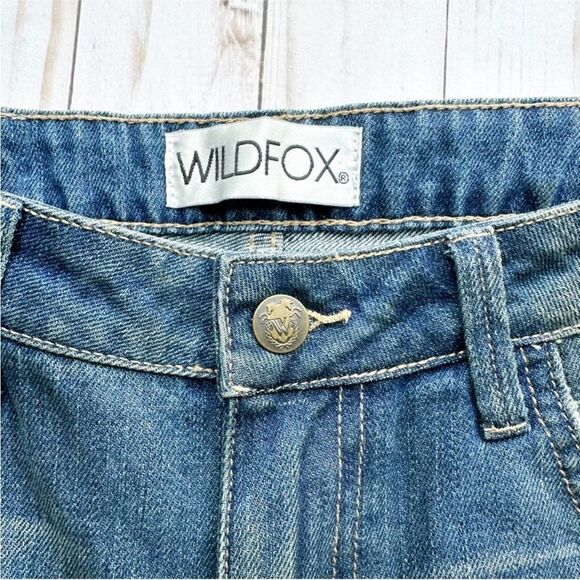 NWT Wildfox DaVinci Relaxed Loose Baggy Paint Splatter Crop Boyfriend Jeans - Picture 6 of 14